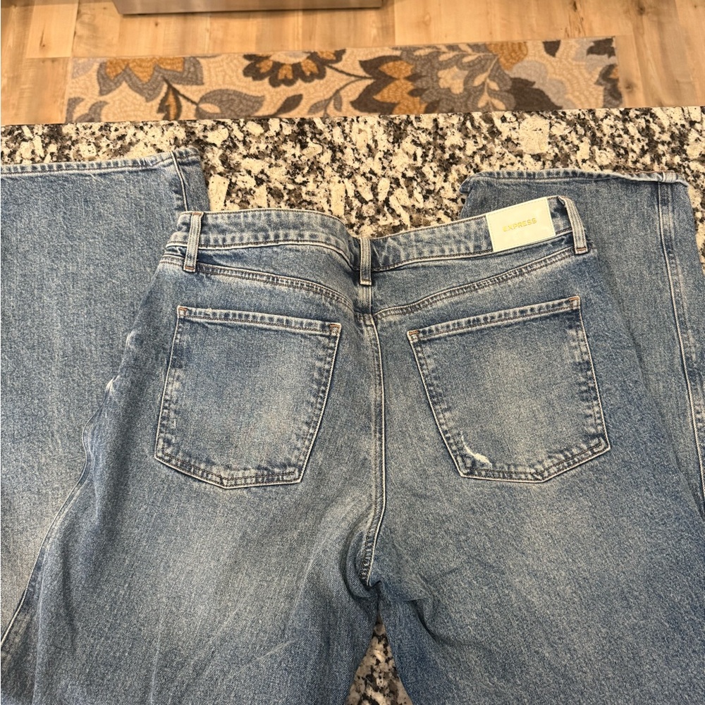Express low rise relaxed fit jeans 12